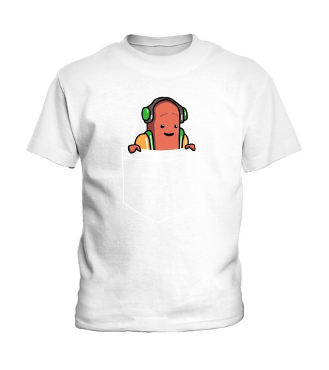 Pocket Hot Dog T-Shirt - Dancing HotDog Filter Meme Kids T-Shirt