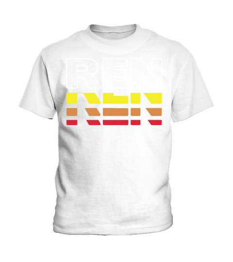 Ren First Name Funny Vintage Sunset Ren Kids T-Shirt