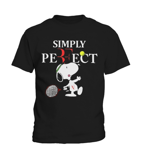Roger Federer  Snoopy Simply Pefect Kids T-Shirt