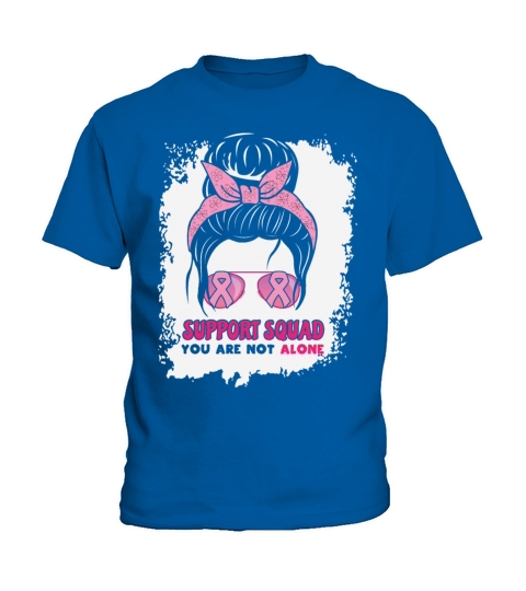 Support Squad Breast Cancer Awareness Ribbon Pink Kids T-Shirt