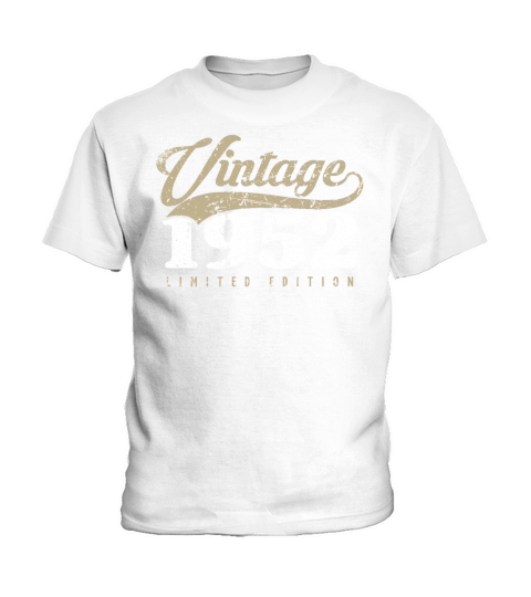 Vintage 1952 70th Birthday 70 Years Kids T-Shirt