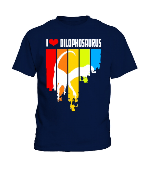Vintage Dilophosaurus Design Kids T-Shirt