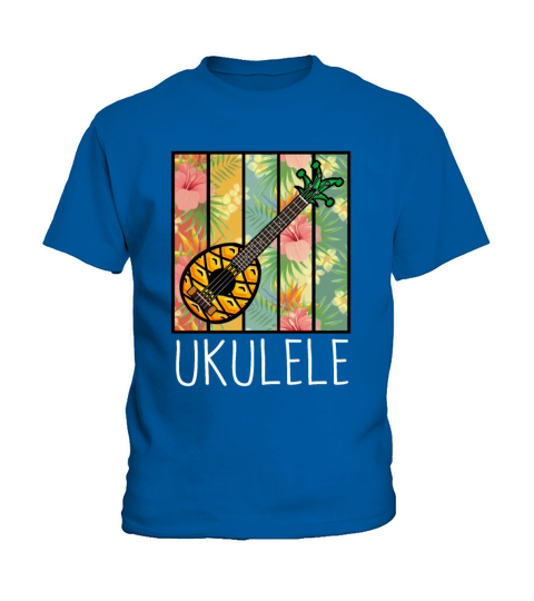 Vintage Ukuleles Hawaiian Uke Music Kids T-Shirt
