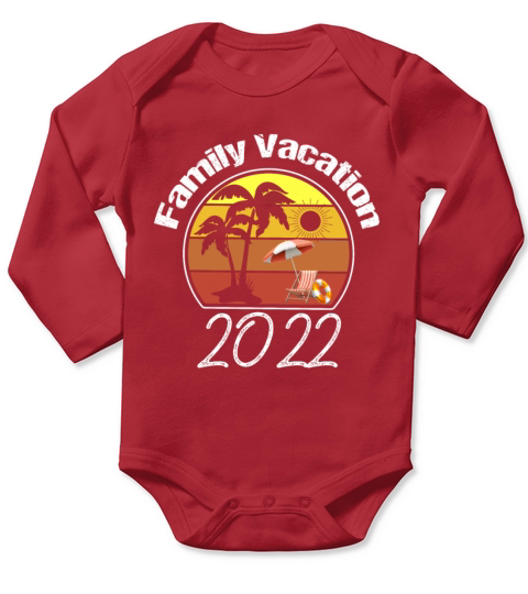 2022 Family Vacation vintage Making Memories Beach Long Sleeve Baby One-Piece