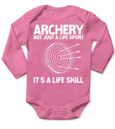 Archery Bow Archer Vintage Target Long Sleeve Baby One-Piece