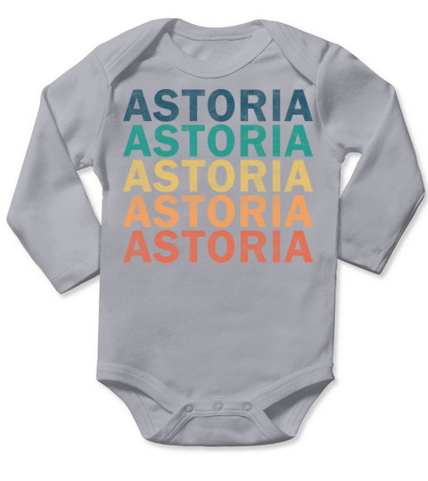 Astoria Name T Shirt - Astoria Vintage Retro Name Long Sleeve Baby One-Piece