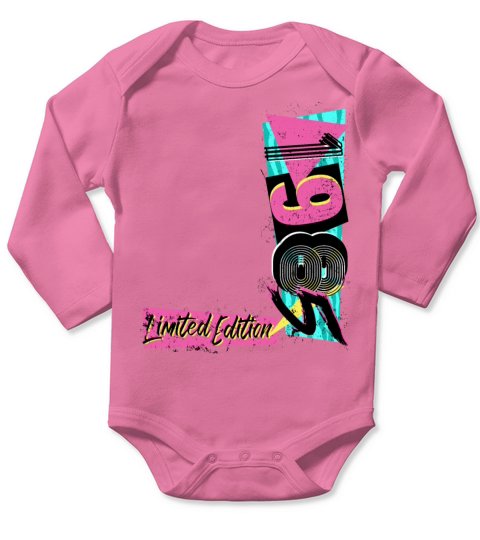 Birth year 1985 birthday 80s 90s Limited Edition Long Sleeve Baby One-Piece