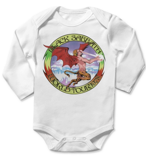 Black Sabbath Official World Tour 1978 shirt Long Sleeve Baby One-Piece