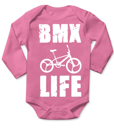 BMX Life Biker Bicycle Rider Long Sleeve Baby One-Piece
