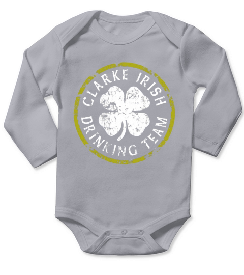 Clarke Irish Drinking Team Long Sleeve Baby One-Piece