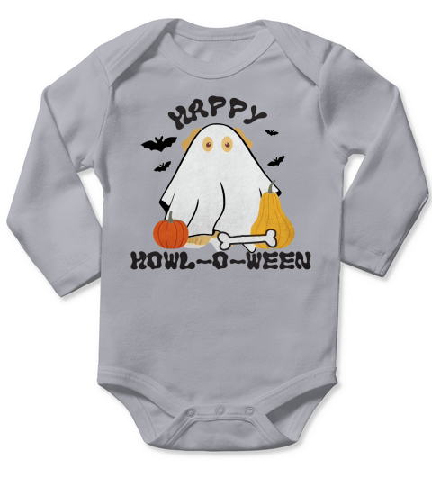 Happy Howloween Golden Retriever Long Sleeve Baby One-Piece