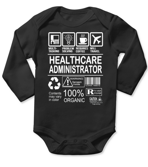 HEALTHCARE ADMINISTRATOR FMultiold Long Sleeve Baby One-Piece