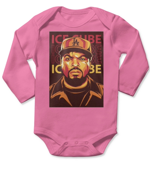 Ice Cube Vintage Long Sleeve Baby One-Piece