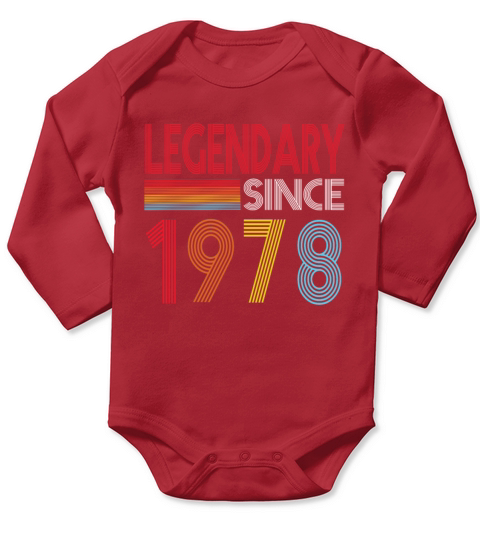 Legendary Since 1978 Long Sleeve Baby One-Piece