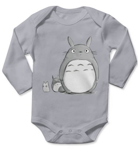 Love Totoro Long Sleeve Baby One-Piece