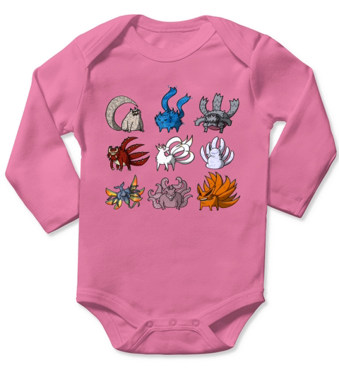 Naruto Tailed Beasts Long Sleeve Baby One-Piece