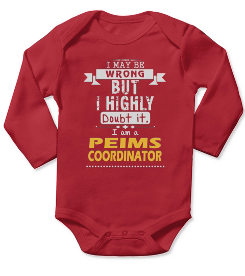 PEIMS COORDINATOR Dout It Long Sleeve Baby One-Piece