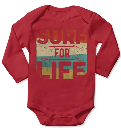 Surf for life Long Sleeve Baby One-Piece