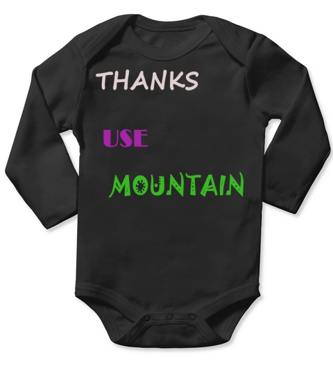 Thanks Use Mountain Long Sleeve Baby One-Piece