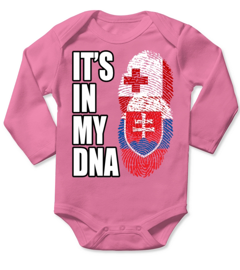 Tongan And South Korean Mix Heritage DNA Flag Long Sleeve Baby One-Piece