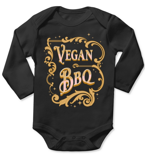 vegan BBQ vintage Long Sleeve Baby One-Piece