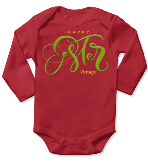 Vintage design Long Sleeve Baby One-Piece