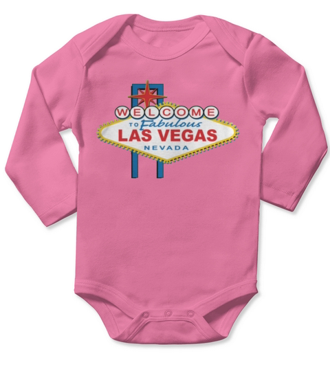 Welcome To Las Vegas Long Sleeve Baby One-Piece