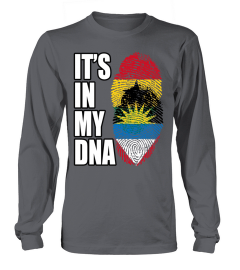 Ghanaian And Antiguan Mix Heritage DNA Flag Long sleeved Unisex