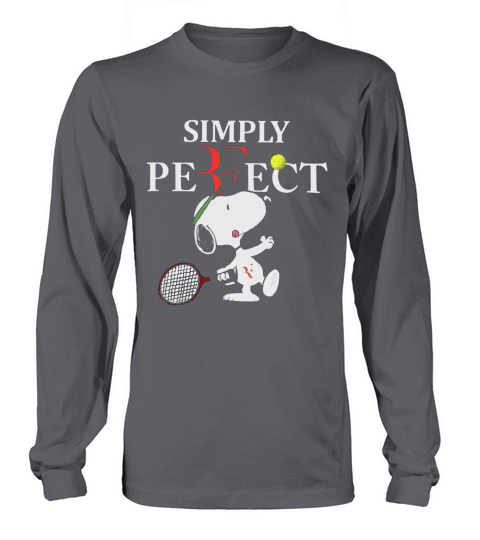 Roger Federer  Snoopy Simply Pefect Long sleeved Unisex