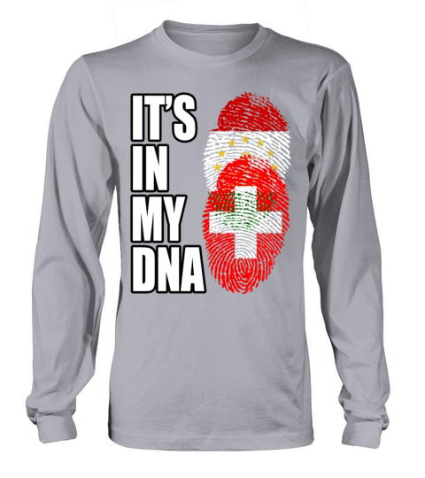 Tajikistani And Switzerland Vintage Heritage DNA F Long sleeved Unisex