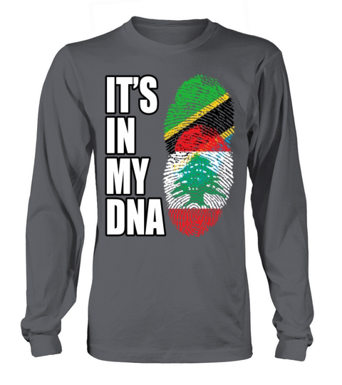 Tanzanian And Lebanese Vintage Heritage DNA Flag Long sleeved Unisex