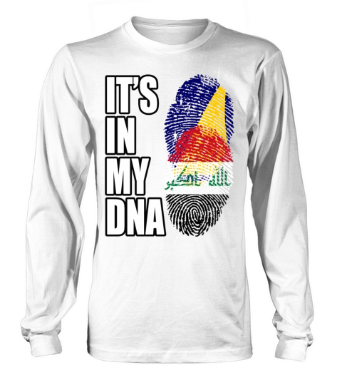 Tokelauan And Iraqi Mix Heritage DNA Flag Long sleeved Unisex