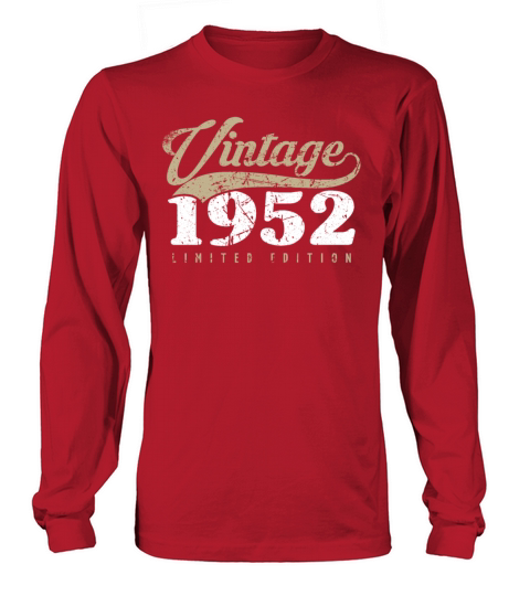 Vintage 1952 70th Birthday 70 Years Long sleeved Unisex