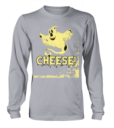 Vintage Spooky Ghost Cheese Long sleeved Unisex