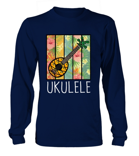 Vintage Ukuleles Hawaiian Uke Music Long sleeved Unisex
