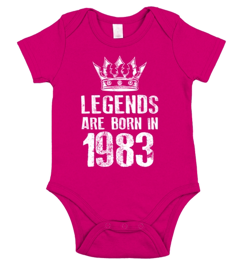 1983 legends born in Short Sleeve Baby One-Piece
