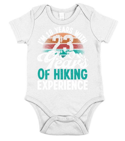 41 Years Old Hiking Mountains Vintage 41 Birthday Short Sleeve Baby One-Piece