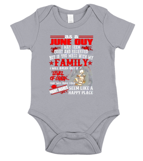 As a June Guy I may seem quiet and reserved Short Sleeve Baby One-Piece