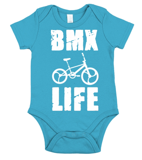 BMX Life Biker Bicycle Rider Short Sleeve Baby One-Piece