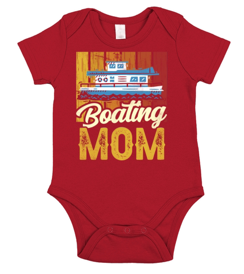 Boating Mom Yacht Boat Captain Ship Short Sleeve Baby One-Piece