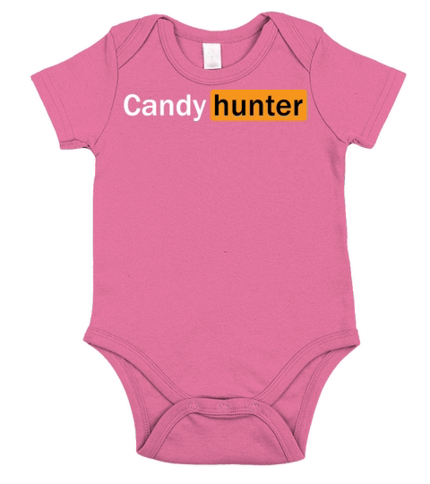 Candy Hunter Halloween Funny Short Sleeve Baby One-Piece