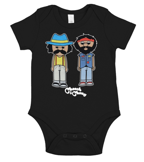 Cheech and Chong Cute Chibi Short Sleeve Baby One-Piece
