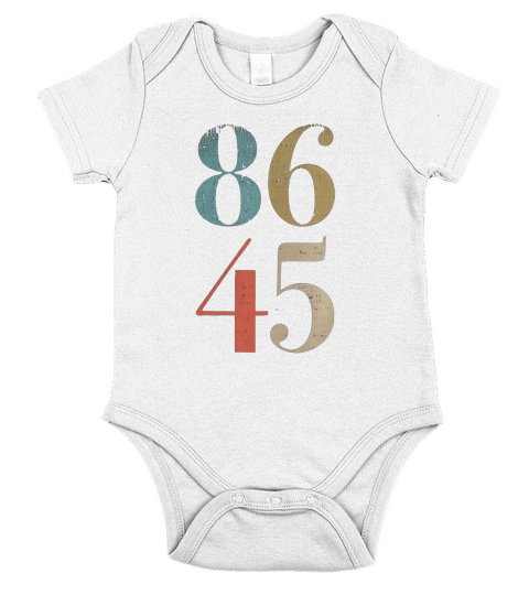 Classic vintage 86 45 style Tshirt Short Sleeve Baby One-Piece