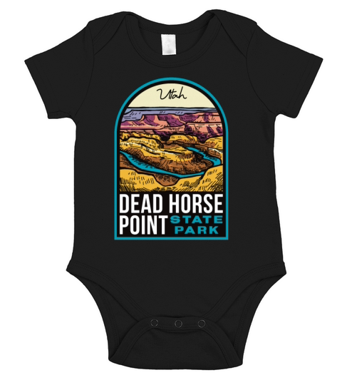 Dead Horse Point State Park Utah Vintage Short Sleeve Baby One-Piece