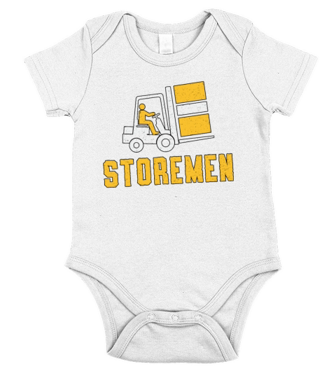 Forklift Operator Storemen Truck Forklift Driver Short Sleeve Baby One-Piece