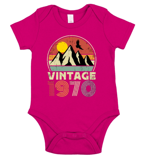 Funny Birthday Born in 1970 Limited Edition Short Sleeve Baby One-Piece