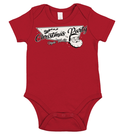 Hyde Family Ready for Christmas Party Thanksgiving Short Sleeve Baby One-Piece