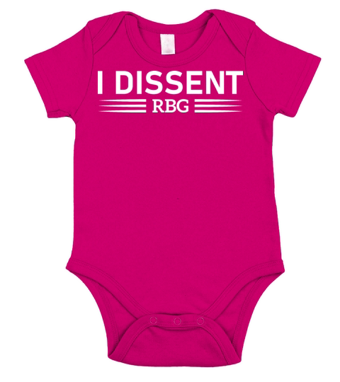 I Dissent RBG Short Sleeve Baby One-Piece