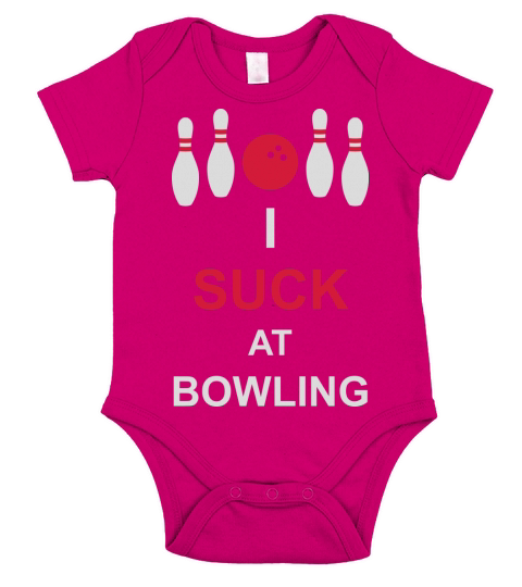 I suck at bowling Short Sleeve Baby One-Piece
