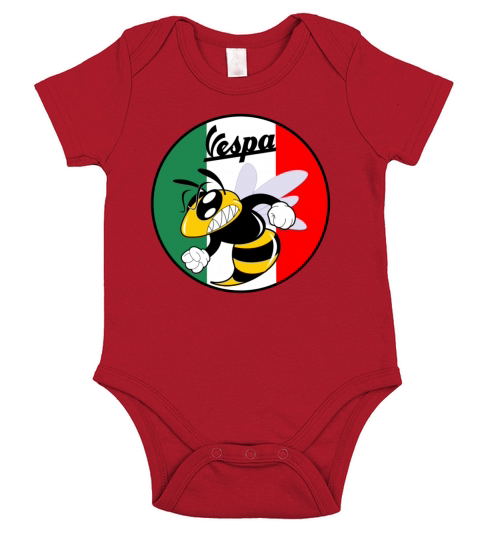 ITALIA VESPA SCOOTER T SHIRT Short Sleeve Baby One-Piece